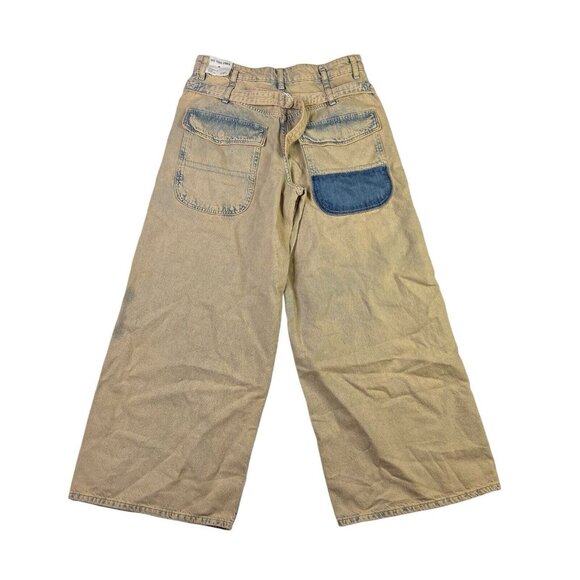 Free People Waterfalls Baggy Wide Leg Jeans We The Free Low Slung NWT Size 28 - Picture 5 of 6